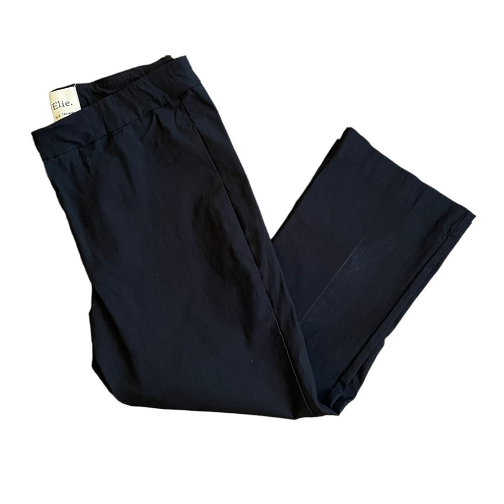 Elie Tahari Black Pull On Stretch Flat Front Leggings Pants